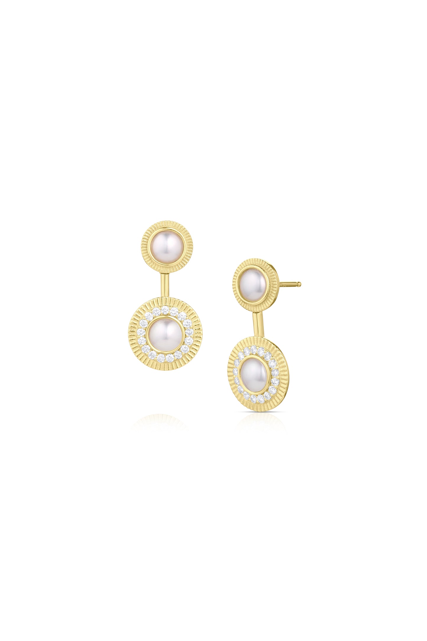 Sunbeam Pearl Duet Earring