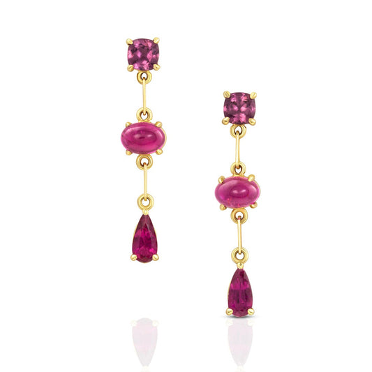 3 Stone Gemfetti Earring