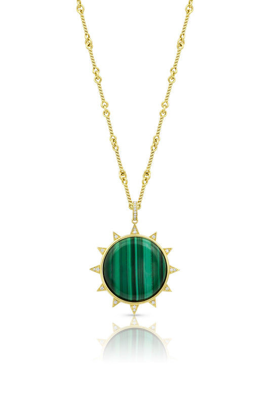 Malachite Starburst Necklace