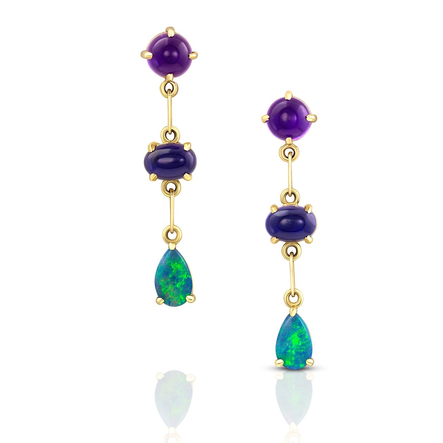 3 Stone Gemfetti Earring