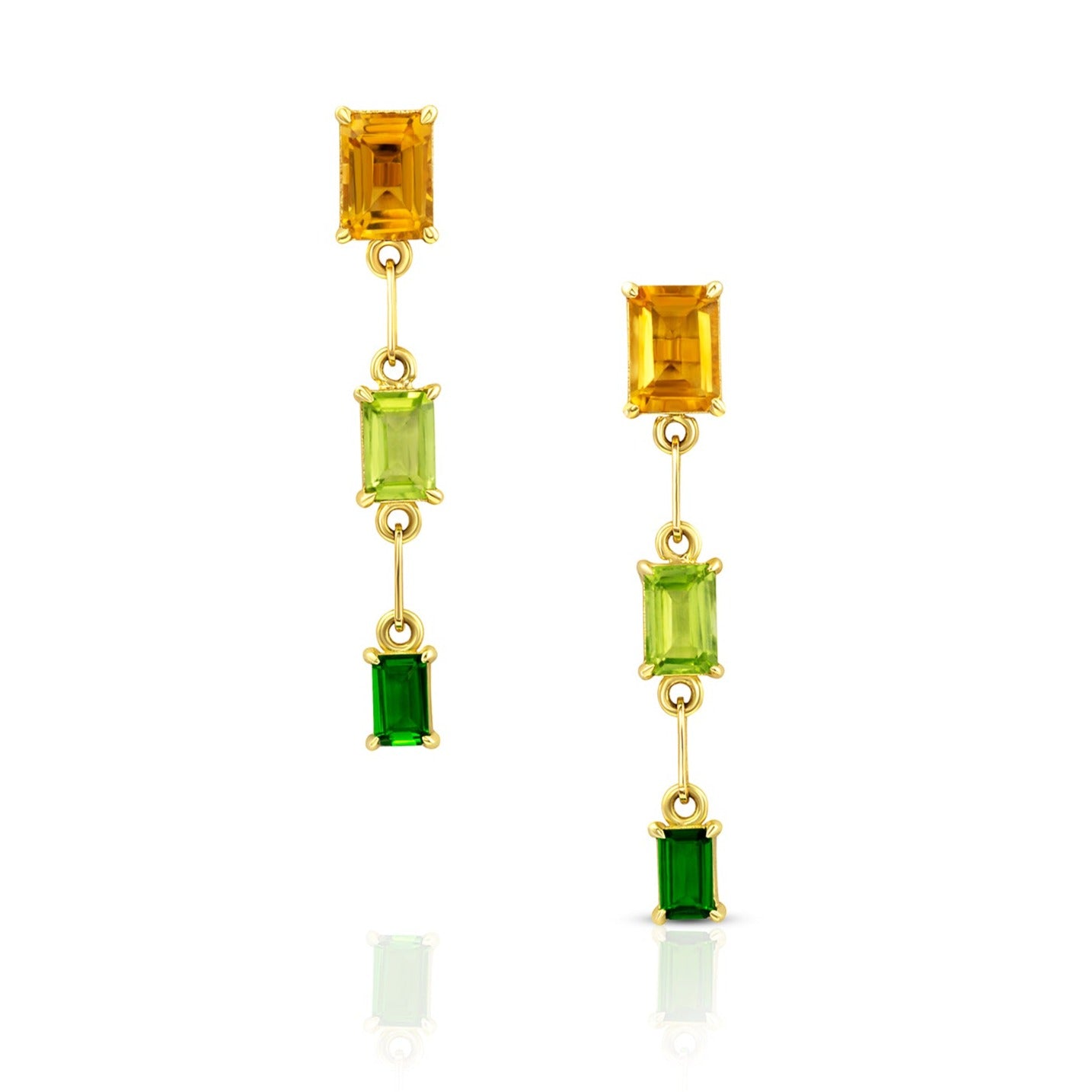 3 Stone Gemfetti Earring